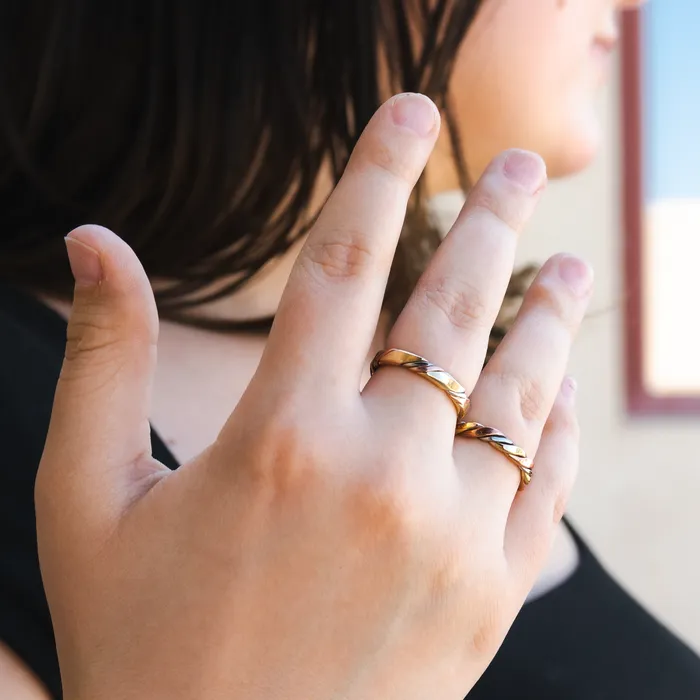 Verna Tahe 3Tone Ring TSkies Jewelry Rings