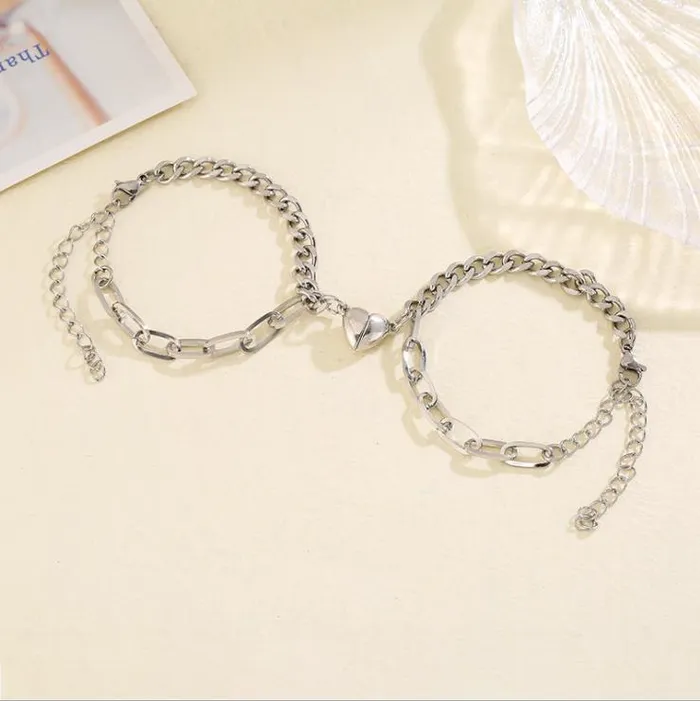 worldnetgifts Bracelets Love Magnets Attract Couple Bracelet