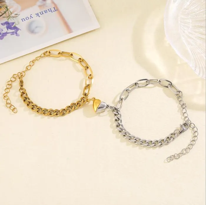 worldnetgifts Bracelets Love Magnets Attract Couple Bracelet