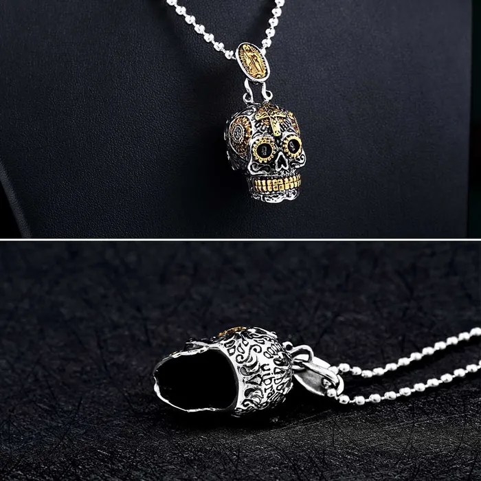 Zapps Clothing Necklaces Stainless Steel Skull Necklace