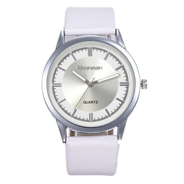 01 Rings W241 Silver White Band Quartz Watch