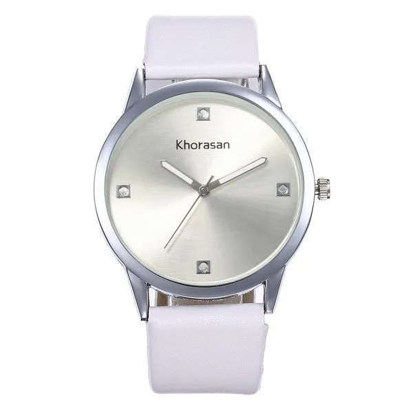 01 Rings W244 Silver White Band Quartz Watch