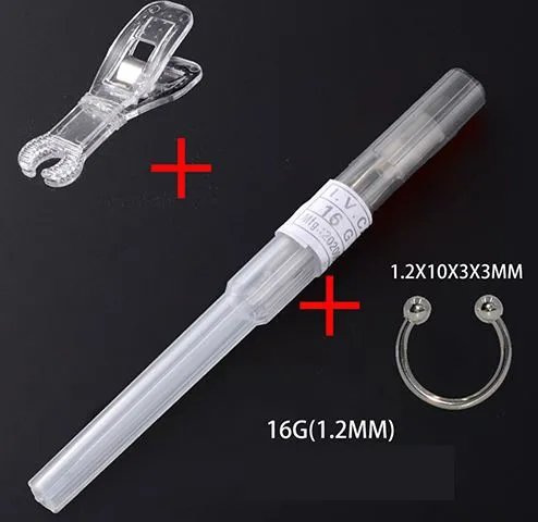 02 Earrings AZ961 Disposable Piercing Set 12mm Nasal Septum