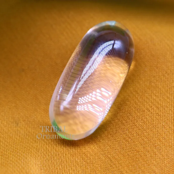 12 Natural sphatik crystal stone divine lor shiva lingam statue amazing sphatik lingam puja article for wealth and prosperity stna27 TRIBAL ORNAMENTS Necklaces