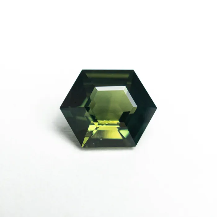 155ct 812x652x364mm Hexagon Step Cut Sapphire 2230201 Misfit Gems Rings