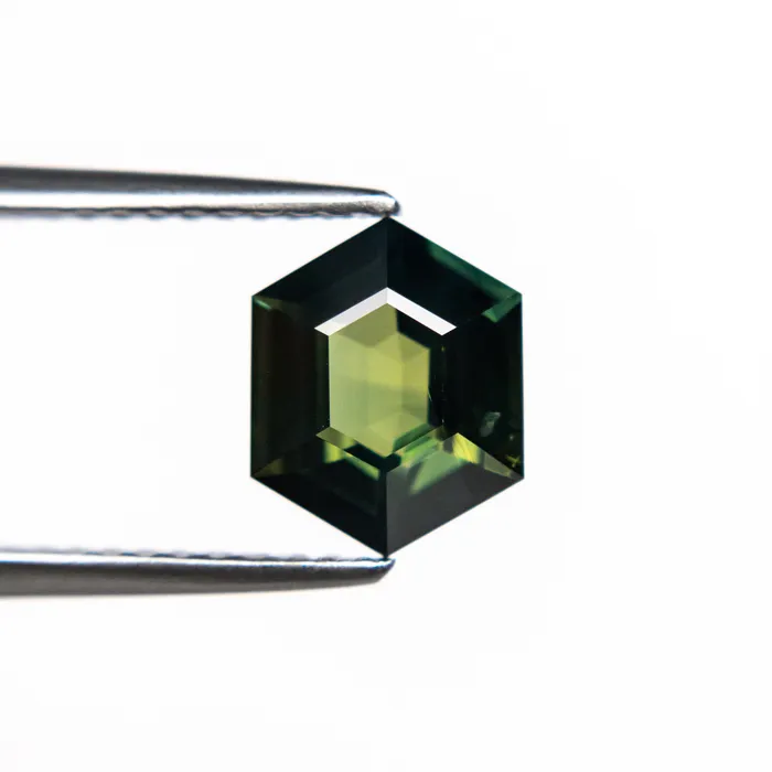 155ct 812x652x364mm Hexagon Step Cut Sapphire 2230201 Misfit Gems Rings