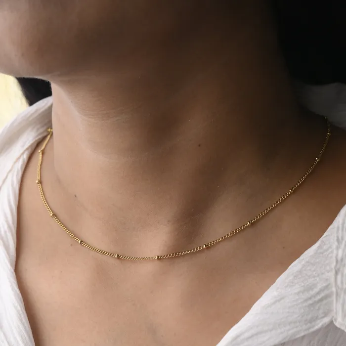 14K GoldFilled Bead Chain Necklace Jewelvers Necklaces 14K GoldFilled Bead Chain Necklace Jewelvers Necklaces