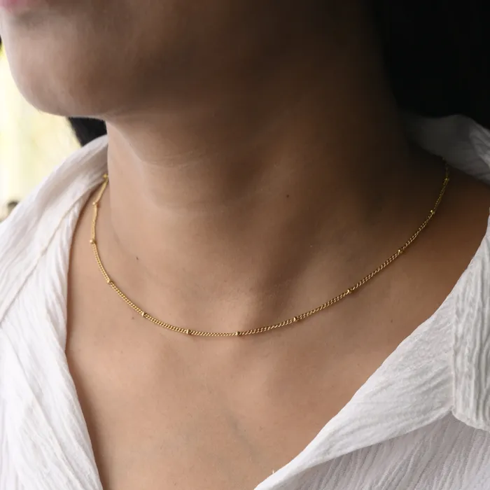 14K GoldFilled Bead Chain Necklace Jewelvers Necklaces 14K GoldFilled Bead Chain Necklace Jewelvers Necklaces