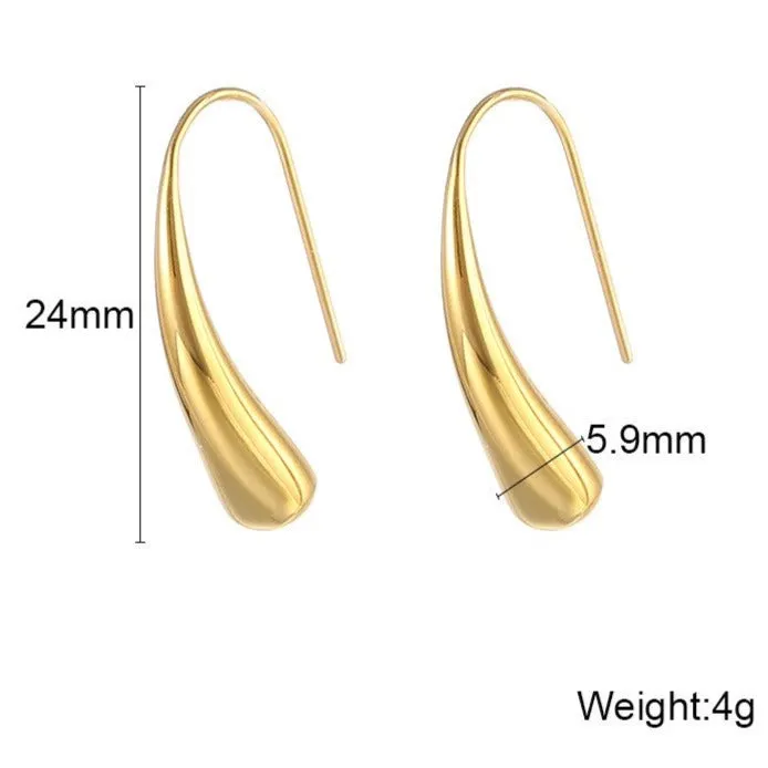18K GoldFilled Tear Drop Earrings Jewelvers Earrings 18K GoldFilled Tear Drop Earrings Jewelvers Earrings