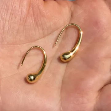 18K GoldFilled Tear Drop Earrings Jewelvers Earrings 18K GoldFilled Tear Drop Earrings Jewelvers Earrings