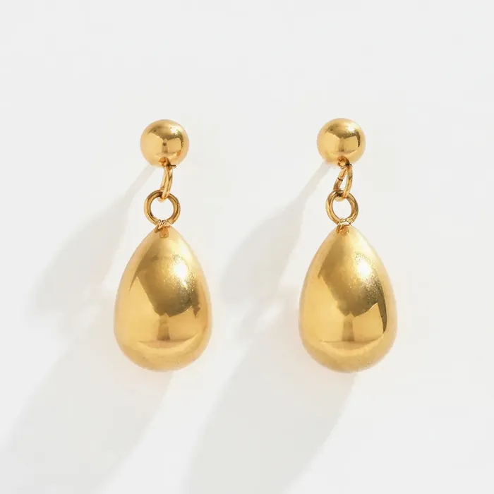 18K Goldfilled Waterdrop Stud Earrings Jewelvers Earrings