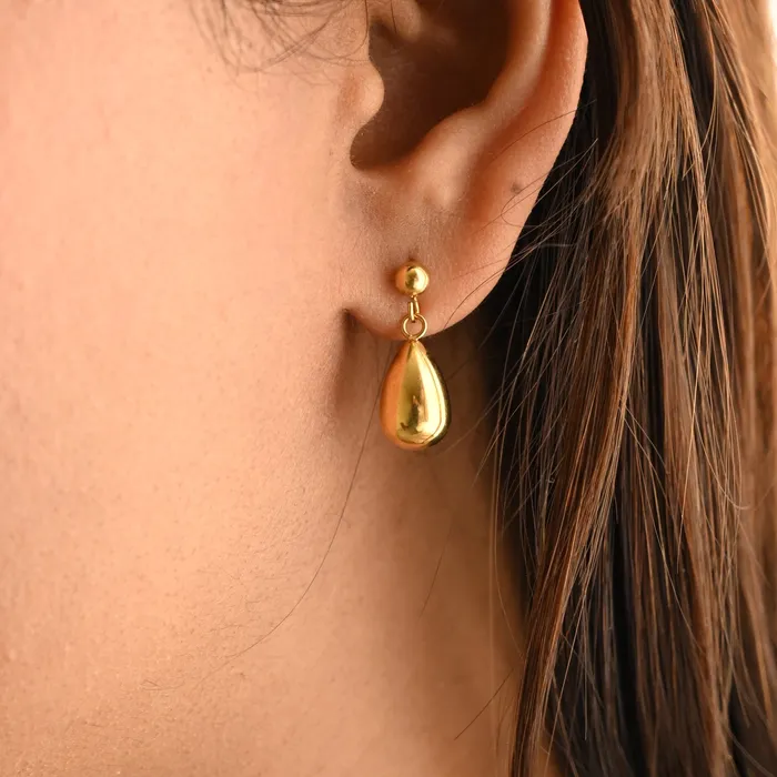 18K Goldfilled Waterdrop Stud Earrings Jewelvers Earrings