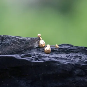 18K Goldfilled Waterdrop Stud Earrings Jewelvers Earrings