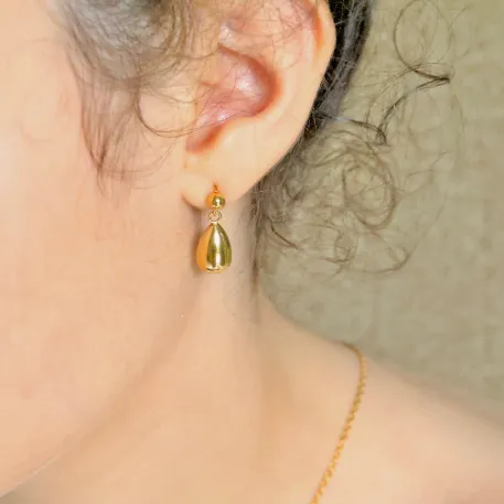 18K Goldfilled Waterdrop Stud Earrings Jewelvers Earrings