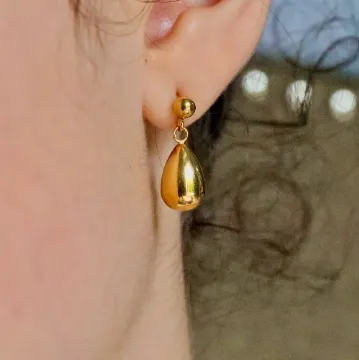 18K Goldfilled Waterdrop Stud Earrings Jewelvers Earrings