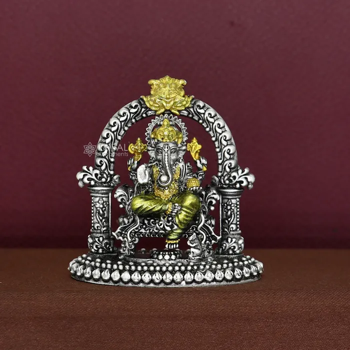 20 Small Divine 925 Sterling silver Lord Ganesh Idol Pooja Articles Silver Idols Ganesha statue sculpture Diwali puja figurine art676 TRIBAL ORNAMENTS Rings