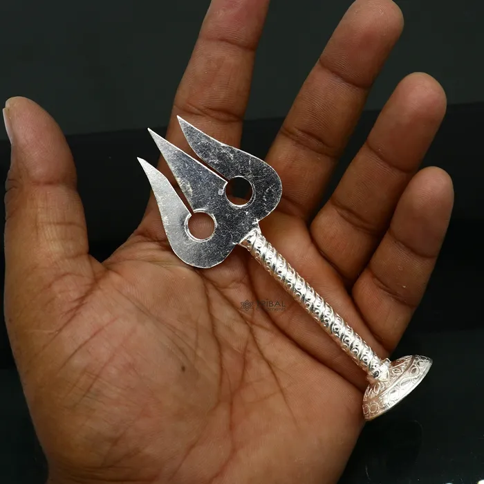 4 925 Sterling silver handmade lord Shiva tridenttrishul fabulous craftsmanship Mahadev trishul best collectible puja article su1136 TRIBAL ORNAMENTS Rings 4 925 Sterling silver handmade lord Shiva tridenttrishul fabulous craftsmanship Mahadev trishul best collectible puja article su1136 TRIBAL ORNAMENTS Rings