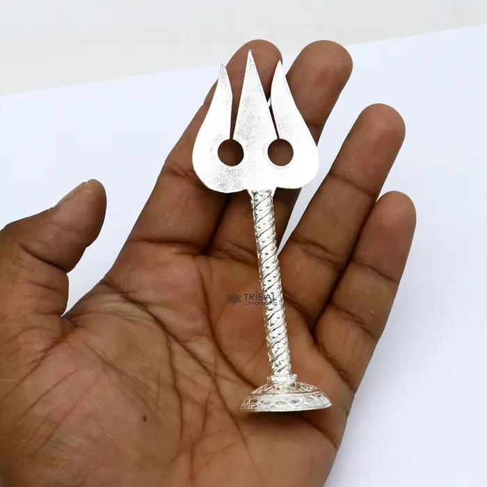 4 925 Sterling silver handmade lord Shiva tridenttrishul fabulous craftsmanship Mahadev trishul best collectible puja article su1136 TRIBAL ORNAMENTS Rings 4 925 Sterling silver handmade lord Shiva tridenttrishul fabulous craftsmanship Mahadev trishul best collectible puja article su1136 TRIBAL ORNAMENTS Rings
