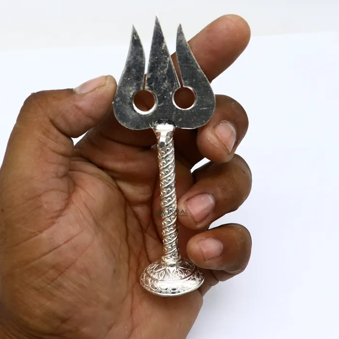 4 925 Sterling silver handmade lord Shiva tridenttrishul fabulous craftsmanship Mahadev trishul best collectible puja article su1136 TRIBAL ORNAMENTS Rings 4 925 Sterling silver handmade lord Shiva tridenttrishul fabulous craftsmanship Mahadev trishul best collectible puja article su1136 TRIBAL ORNAMENTS Rings