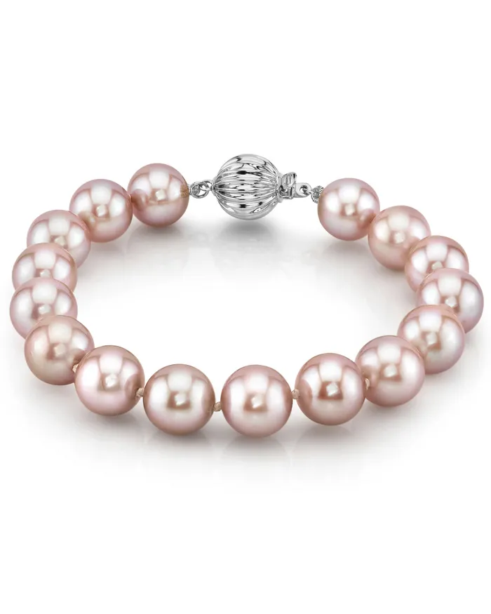 95105mm Pink Freshwater Pearl Bracelet AAAA Quality spt Bracelets