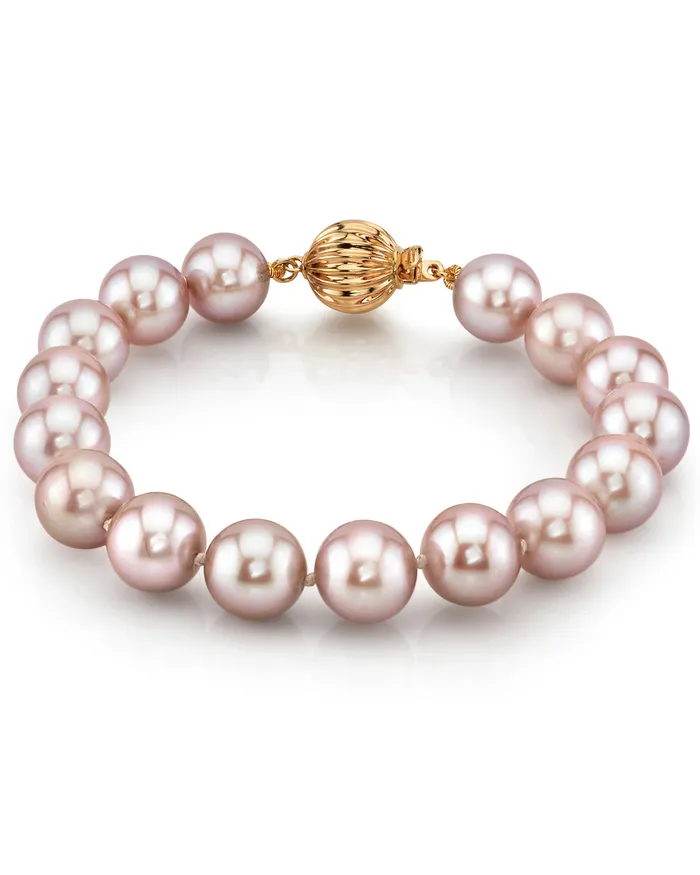 95105mm Pink Freshwater Pearl Bracelet AAAA Quality spt Bracelets