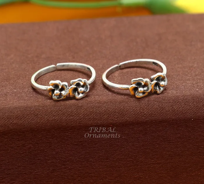 925 sterling silver handcrafted unique design vintage ethnic design brides toe ring for girls womens ytr25 TRIBAL ORNAMENTS Rings