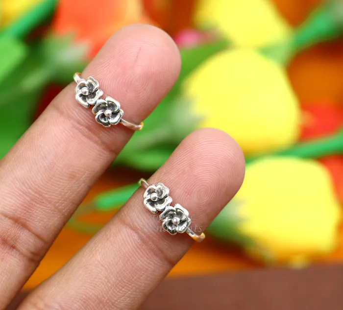 925 sterling silver handcrafted unique design vintage ethnic design brides toe ring for girls womens ytr25 TRIBAL ORNAMENTS Rings