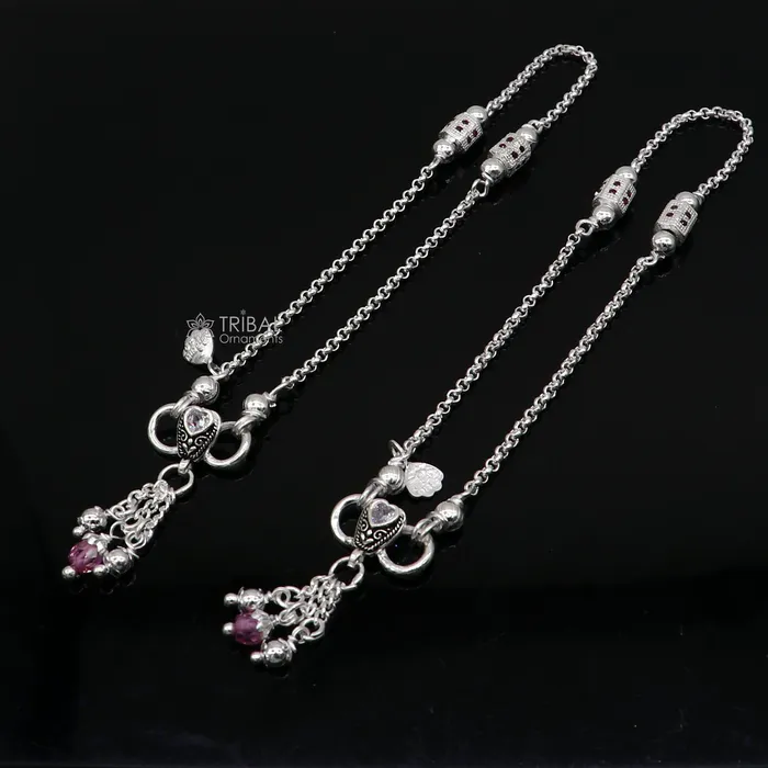 925 sterling silver handmade light ankletsamazing Ankle bracelet gifting belly dance ethnic jewelry ank644 TRIBAL ORNAMENTS Bracelets