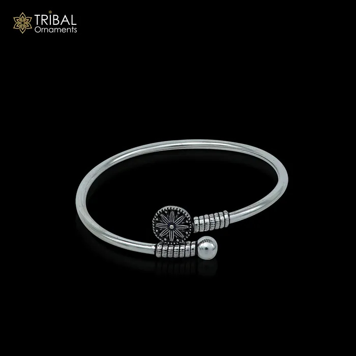 925 sterling silver handmade stylish kada bangle bracelet tribal jewelry nsk861 TRIBAL ORNAMENTS Bracelets 925 sterling silver handmade stylish kada bangle bracelet tribal jewelry nsk861 TRIBAL ORNAMENTS Bracelets