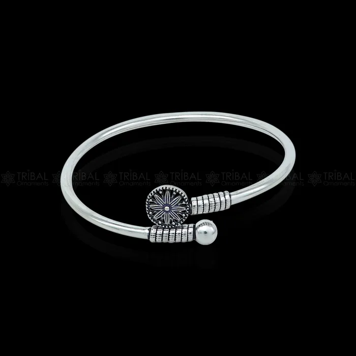 925 sterling silver handmade stylish kada bangle bracelet tribal jewelry nsk861 TRIBAL ORNAMENTS Bracelets 925 sterling silver handmade stylish kada bangle bracelet tribal jewelry nsk861 TRIBAL ORNAMENTS Bracelets