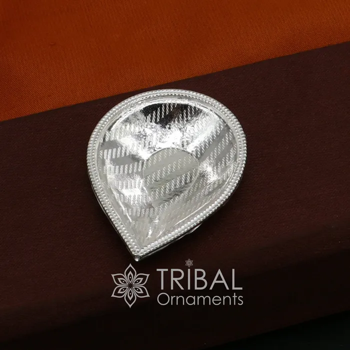 925 Sterling Silver handmade tilak bowl sindur bowl kesar chandan saffron sandal bowl puja Deepak utensils temple artilce su1056 TRIBAL ORNAMENTS Rings
