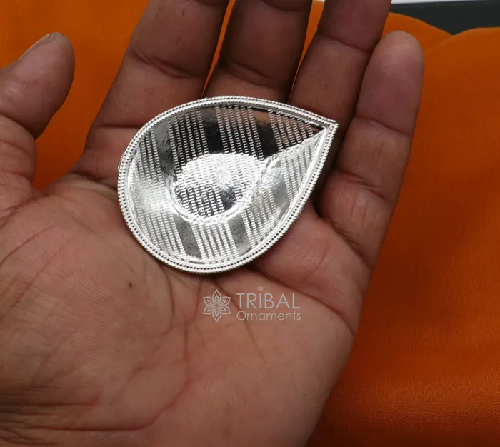 925 Sterling Silver handmade tilak bowl sindur bowl kesar chandan saffron sandal bowl puja Deepak utensils temple artilce su1056 TRIBAL ORNAMENTS Rings