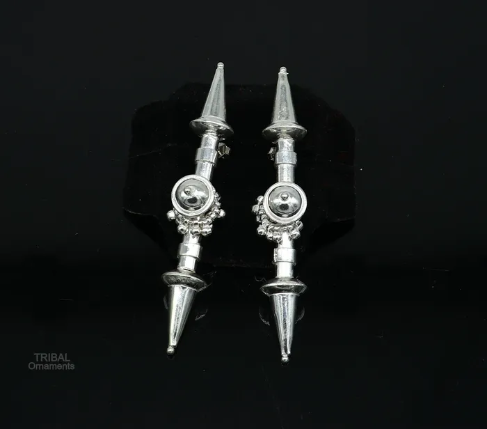 925 sterling silver handmade traditional stylish wedding brides stud earring best gifting customized ethnic style tribal jewelry s1007 TRIBAL ORNAMENTS Earrings