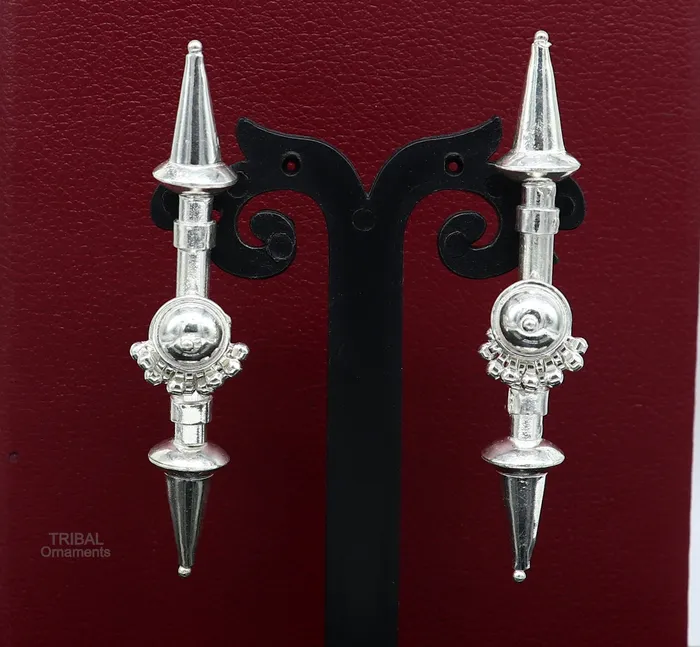 925 sterling silver handmade traditional stylish wedding brides stud earring best gifting customized ethnic style tribal jewelry s1007 TRIBAL ORNAMENTS Earrings