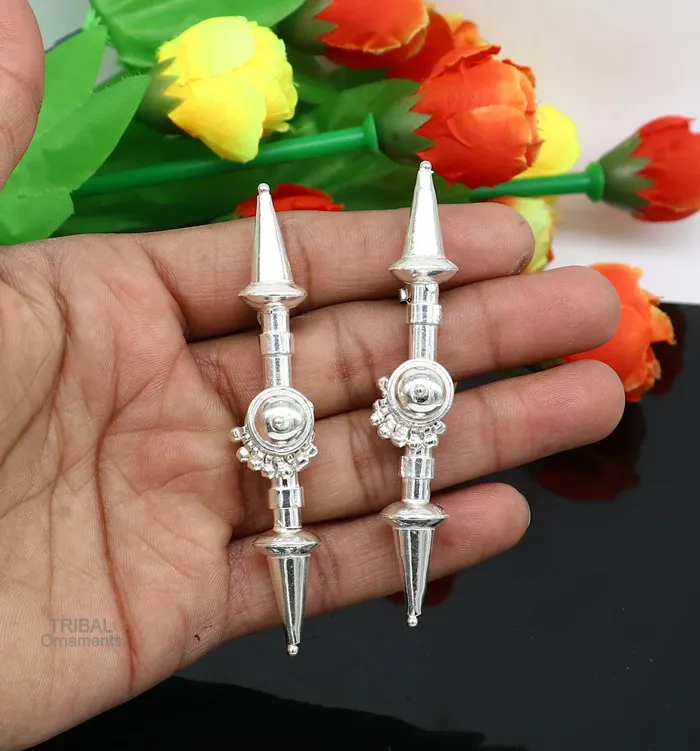 925 sterling silver handmade traditional stylish wedding brides stud earring best gifting customized ethnic style tribal jewelry s1007 TRIBAL ORNAMENTS Earrings