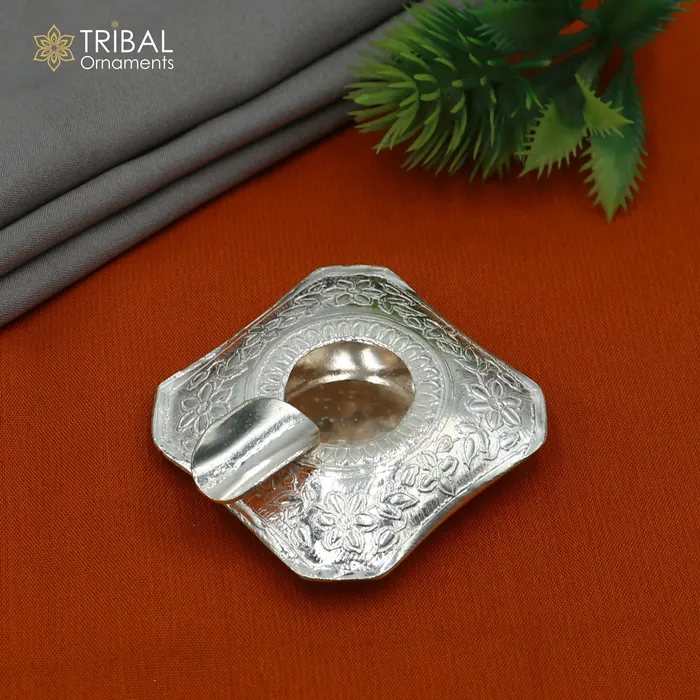 925 sterling silver handmade vintage design flower art small ashtray for cigarette royal unique luxury gift stb412 TRIBAL ORNAMENTS Necklaces 925 sterling silver handmade vintage design flower art small ashtray for cigarette royal unique luxury gift stb412 TRIBAL ORNAMENTS Necklaces