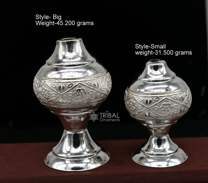 925 sterling silver Vintage classicle design incense sticks standholder Agarbatti stand fabulous royal puja temple article su1049 TRIBAL ORNAMENTS Rings