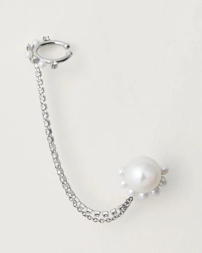 ADEAM Earrings Chained Pearl Earring ADEAM Earrings Chained Pearl Earring