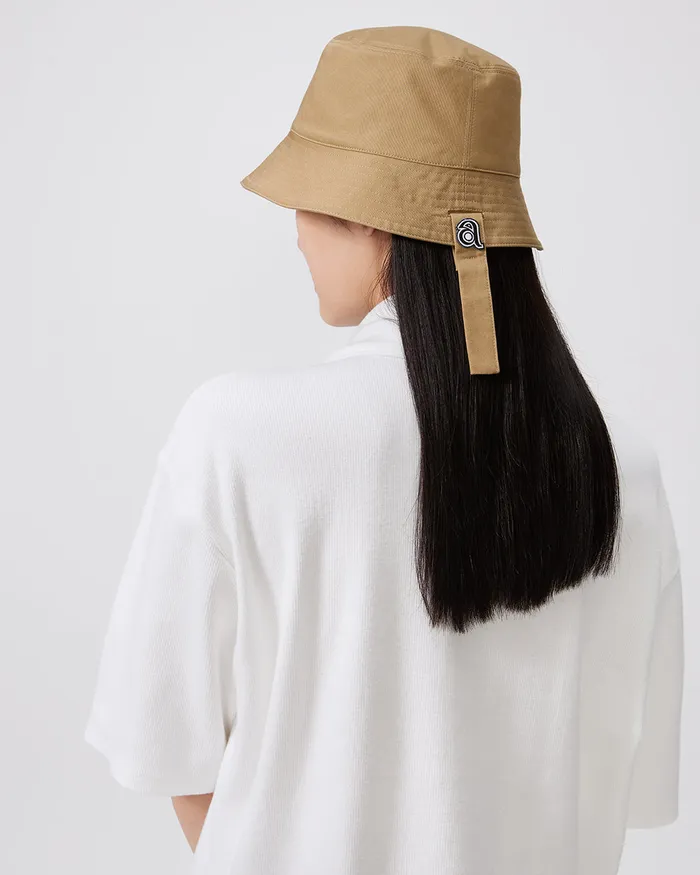 ADEAM Earrings Khaki Logo Bucket Hat