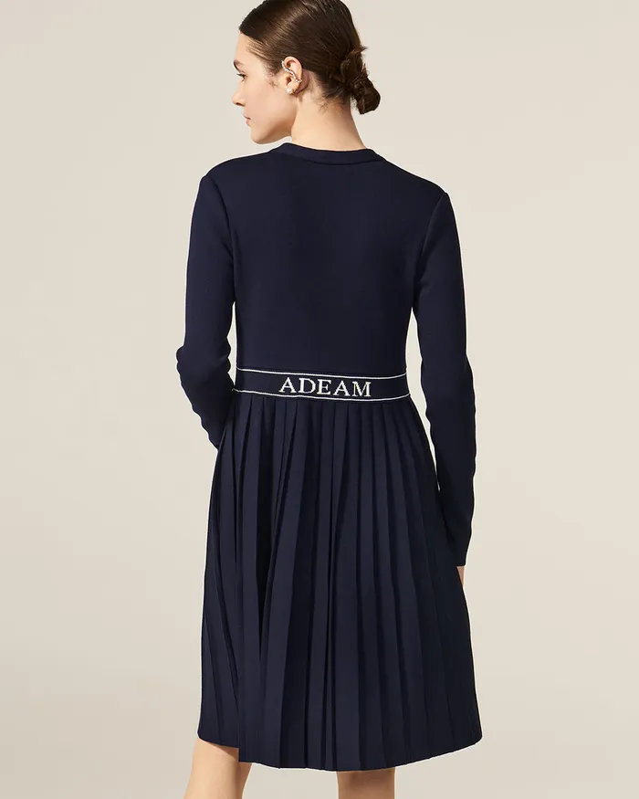 ADEAM Earrings Navy Graf Cardigan