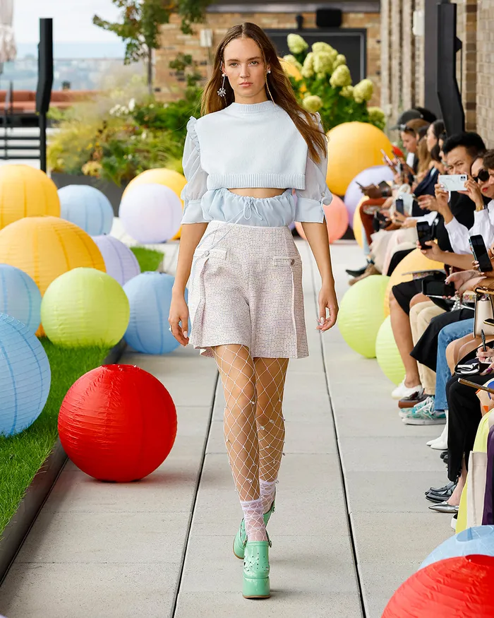 ADEAM Mist Blue Goldfish Knit Top Rings ADEAM Mist Blue Goldfish Knit Top Rings