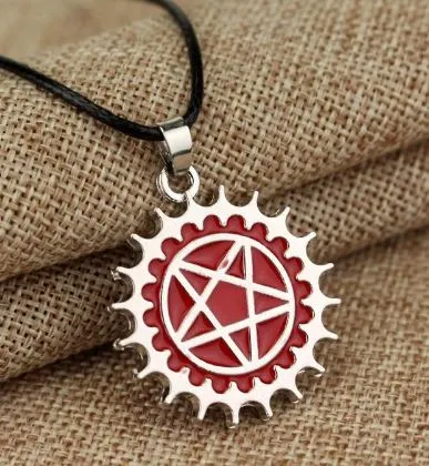 alice AZ169 Silver Red Star on Leather Cord Necklace with FREE Earrings Necklaces alice AZ169 Silver Red Star on Leather Cord Necklace with FREE Earrings Necklaces