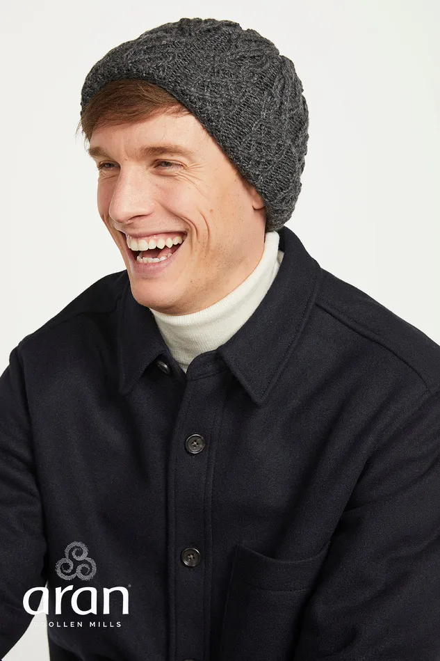 Aran Woollen Mills Earrings Super Soft Merino Wool Trellis Hat