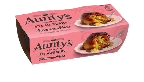 Auntys Steamed Puddings Strawberry Ramsden International Earrings