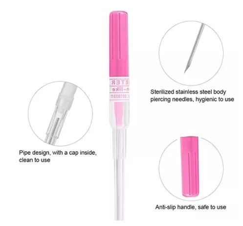 AZ408 Disposable Piercing Set 12mm Lip StudEar Stud 02 Earrings