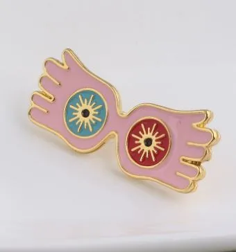 AZ701 Luna Glasses Fashion Pin alice Earrings