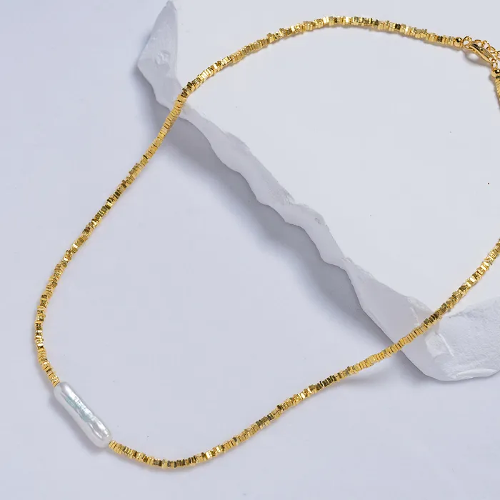Baroque Freshwater Pearl Necklace WN00534 Happy Summer Pearly Lustre Necklaces