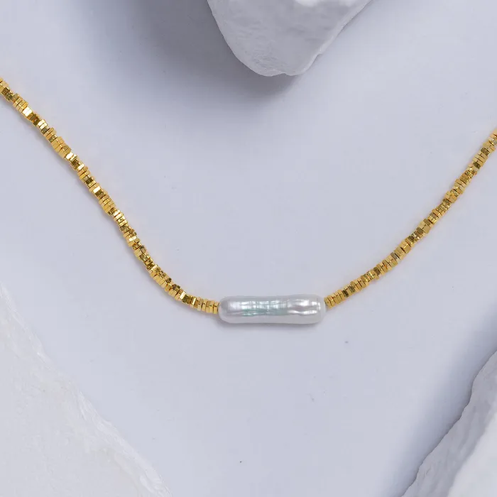Baroque Freshwater Pearl Necklace WN00534 Happy Summer Pearly Lustre Necklaces