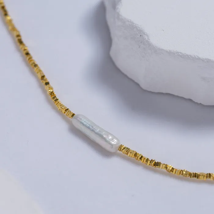 Baroque Freshwater Pearl Necklace WN00534 Happy Summer Pearly Lustre Necklaces