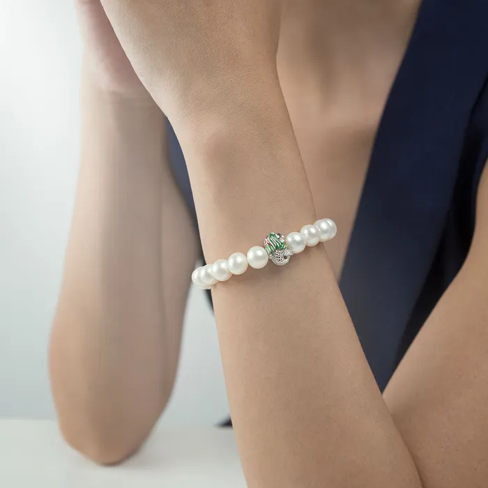 Bracelets Pearly Lustre Merlion Freshwater Pearl Bracelet WB00083 New Yorker